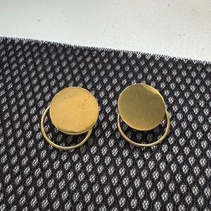Gold Circular Earrings